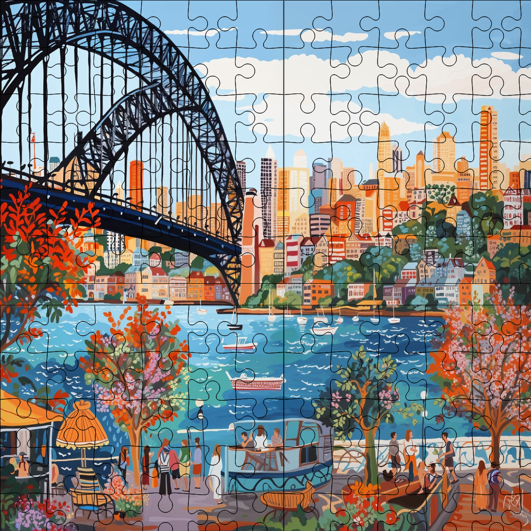Beautiful North Sydney View Jigsaw Set